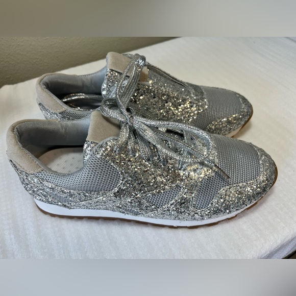 Sold…Silver Glitter Sneakers - Picture 3 of 5